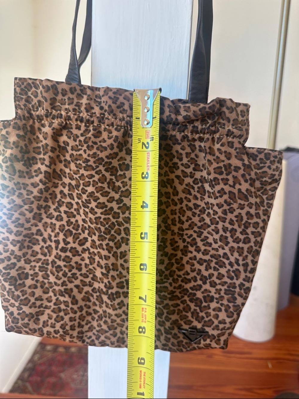 Bottega Veneta Leopard Print Shoulder Tote - Brown and Black - Picture 6 of 8